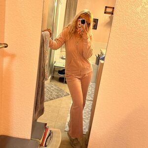 OG Juicy couture two piece baby pink sweatsuit